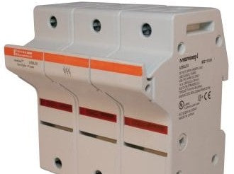 Mersen Fuseblocks & Holders US6J3I - Fuse Holder UltraSafe 600VAC 600VDC Class J 60A (US6J3I)