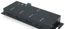 Antaira Technologies USB-HUB4K3 - Industrial 4-Port USB3.0 Hub, Metal Case, with (USB-HUB4K3)