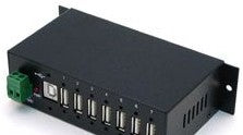 Antaira Technologies USB-HUB7K-V2 - Industrial 7-Port USB Hub, Metal Case, with (USB-HUB7K-V2)