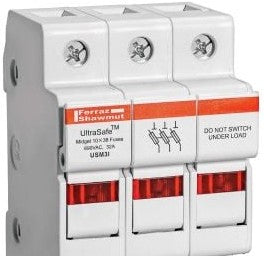 Mersen Fuseblocks & Holders USM3I - Fuse Holder UltraSafe 600VAC 600VDC Midget 30A (USM3I)