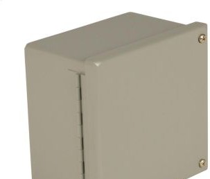 Wiegmann Enclosures WA141206GIE - N12 JIC Hinged Screw-Cover 14X12X6 Carbon (WA141206GIE)