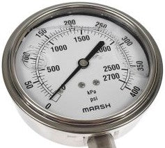 Marsh Panel Meters & Gauges X32637P - 100mm Severe Service Gauge (X32637P)