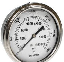 Marsh Panel Meters & Gauges X32642P - 100mm Severe Service Gauge (X32642P)